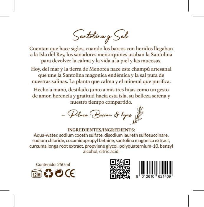 Champú de Santolina y Sal